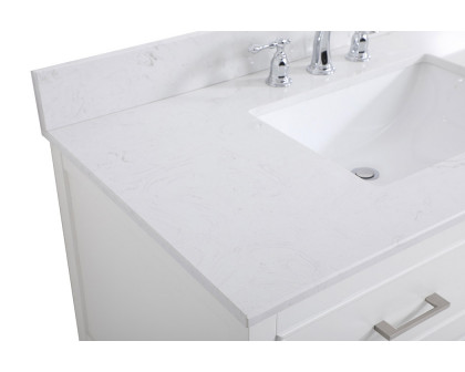 Elegant Bathroom Vanity - White (VF19042WH-BS)