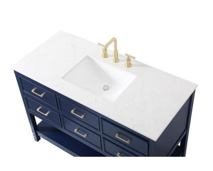 Elegant Bathroom Vanity - Blue (VF19048BL)