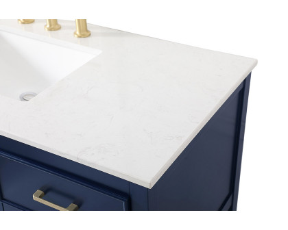 Elegant Bathroom Vanity - Blue (VF19048BL)