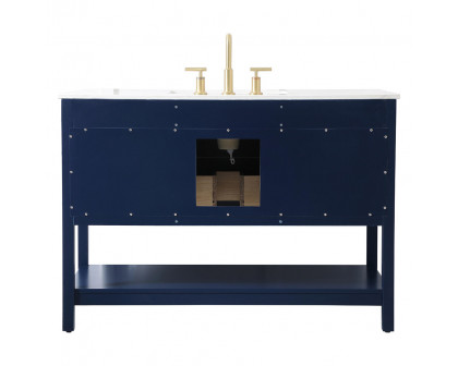 Elegant Bathroom Vanity - Blue (VF19048BL)