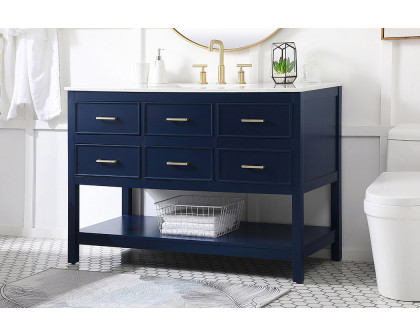 Elegant Bathroom Vanity - Blue (VF19048BL)