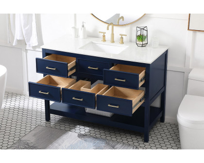 Elegant Bathroom Vanity - Blue (VF19048BL)