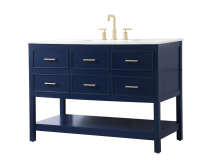 Elegant Bathroom Vanity - Blue (VF19048BL)