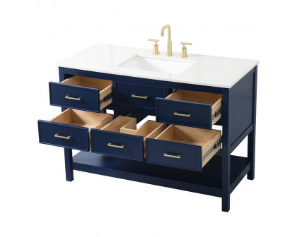 Elegant Bathroom Vanity - Blue (VF19048BL)