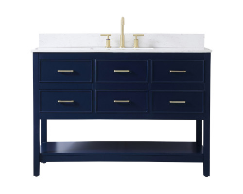 Elegant Bathroom Vanity - Blue (VF19048BL-BS)