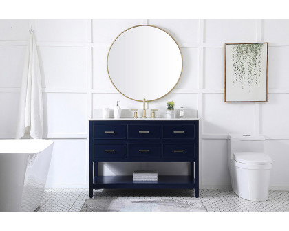 Elegant Bathroom Vanity - Blue (VF19048BL-BS)