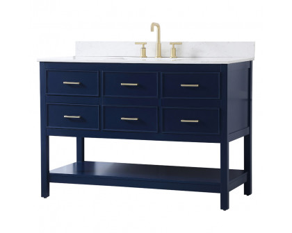 Elegant Bathroom Vanity - Blue (VF19048BL-BS)