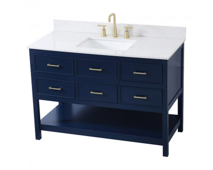 Elegant Bathroom Vanity - Blue (VF19048BL-BS)