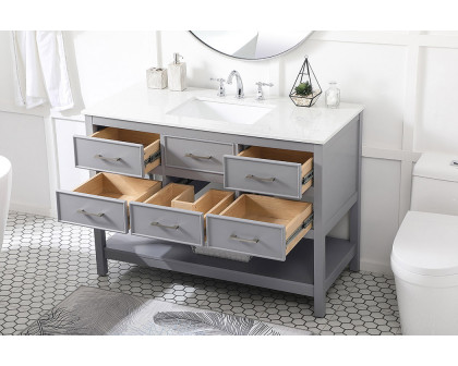 Elegant Bathroom Vanity - Gray (VF19048GR)