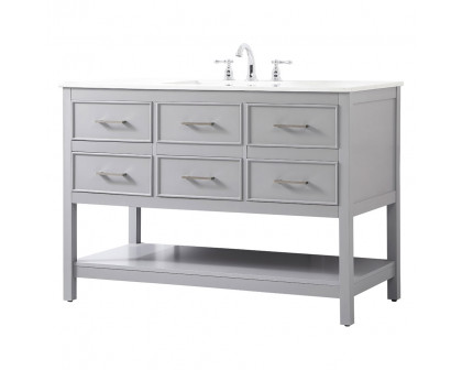 Elegant Bathroom Vanity - Gray (VF19048GR)