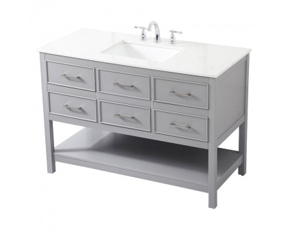 Elegant Bathroom Vanity - Gray (VF19048GR)