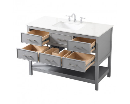 Elegant Bathroom Vanity - Gray (VF19048GR)