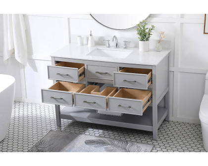 Elegant Bathroom Vanity - Gray (VF19048GR-BS)