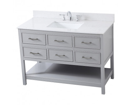 Elegant Bathroom Vanity - Gray (VF19048GR-BS)