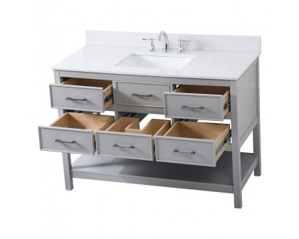 Elegant Bathroom Vanity - Gray (VF19048GR-BS)