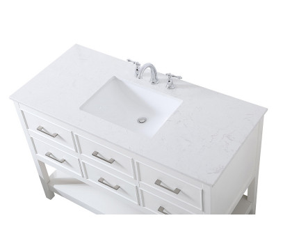 Elegant Bathroom Vanity - White (VF19048WH)