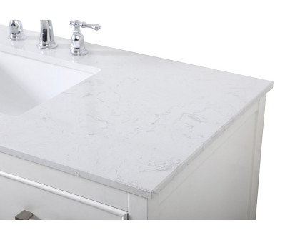 Elegant Bathroom Vanity - White (VF19048WH)