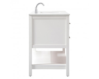 Elegant Bathroom Vanity - White (VF19048WH)