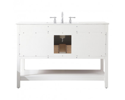 Elegant Bathroom Vanity - White (VF19048WH)