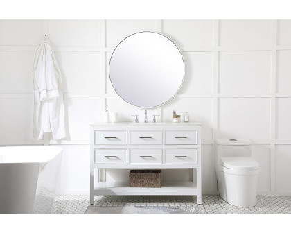 Elegant Bathroom Vanity - White (VF19048WH)