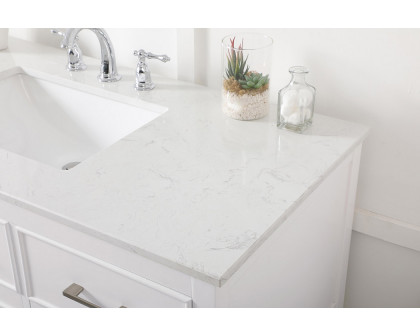 Elegant Bathroom Vanity - White (VF19048WH)