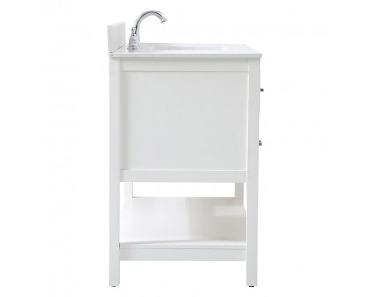 Elegant Bathroom Vanity - White (VF19048WH-BS)