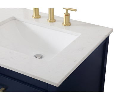 Elegant Bathroom Vanity - Blue (VF19060DBL)