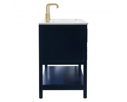 Elegant Bathroom Vanity - Blue (VF19060DBL)