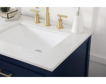 Elegant Bathroom Vanity - Blue (VF19060DBL)