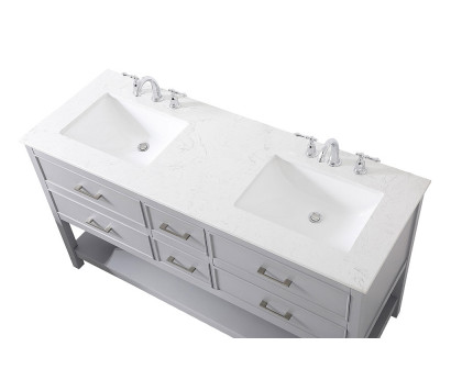 Elegant Bathroom Vanity - Gray (VF19060DGR)