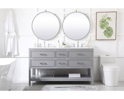 Elegant Bathroom Vanity - Gray (VF19060DGR)