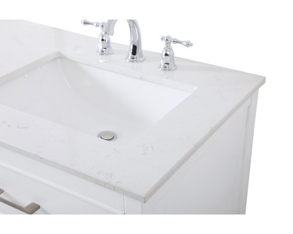 Elegant Bathroom Vanity - White (VF19060DWH)