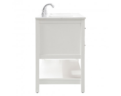 Elegant Bathroom Vanity - White (VF19060DWH)