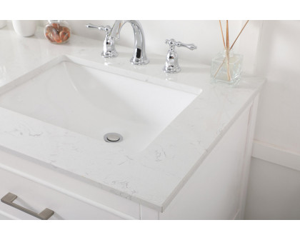 Elegant Bathroom Vanity - White (VF19060DWH)