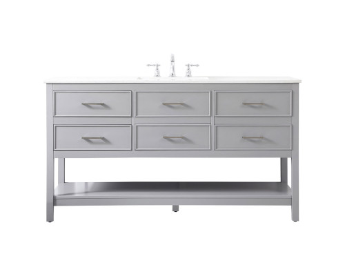 Elegant Bathroom Vanity - Gray (VF19060GR)