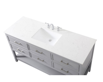 Elegant Bathroom Vanity - Gray (VF19060GR)