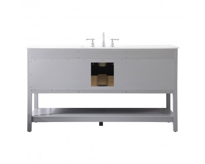 Elegant Bathroom Vanity - Gray (VF19060GR)