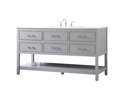 Elegant Bathroom Vanity - Gray (VF19060GR)