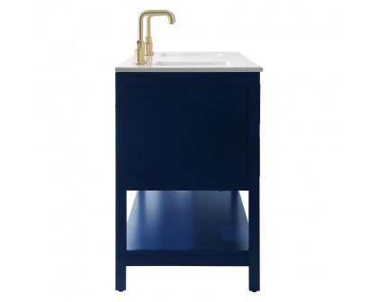 Elegant Bathroom Vanity - Blue (VF19072DBL)