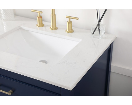 Elegant Bathroom Vanity - Blue (VF19072DBL)