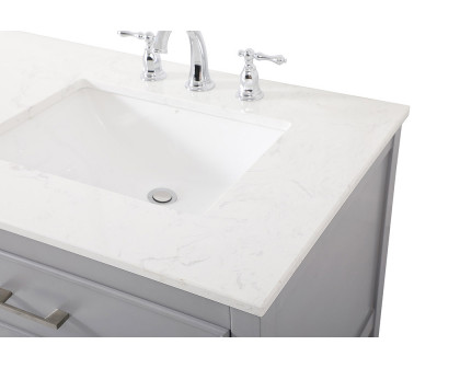 Elegant Bathroom Vanity - Gray (VF19072DGR)