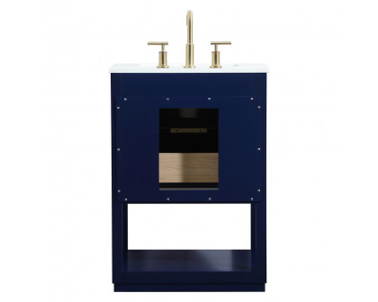 Elegant Bathroom Vanity - Blue (VF19224BL)