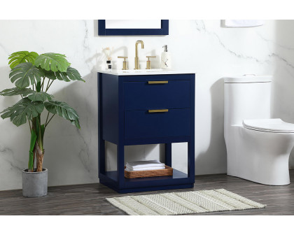 Elegant Bathroom Vanity - Blue (VF19224BL)