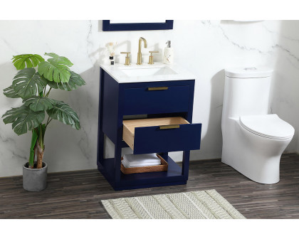 Elegant Bathroom Vanity - Blue (VF19224BL)