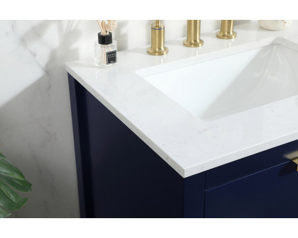 Elegant Bathroom Vanity - Blue (VF19224BL)