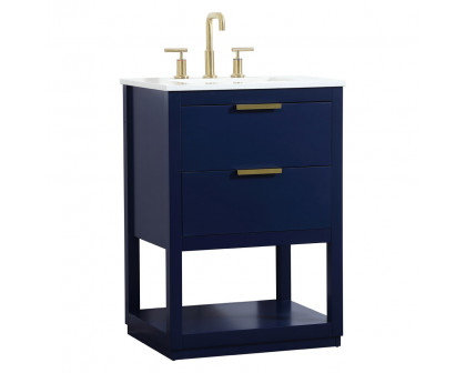 Elegant Bathroom Vanity - Blue (VF19224BL)