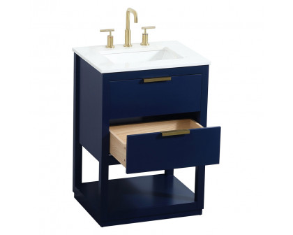 Elegant Bathroom Vanity - Blue (VF19224BL)