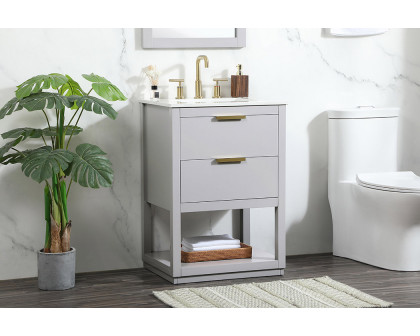 Elegant Bathroom Vanity - Gray (VF19224GR)