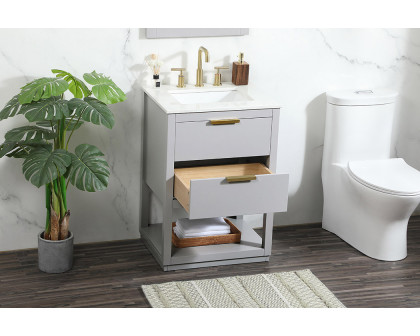 Elegant Bathroom Vanity - Gray (VF19224GR)