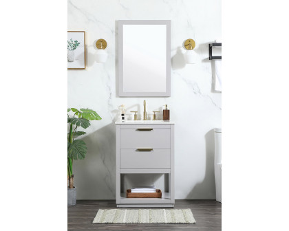 Elegant Bathroom Vanity - Gray (VF19224GR)